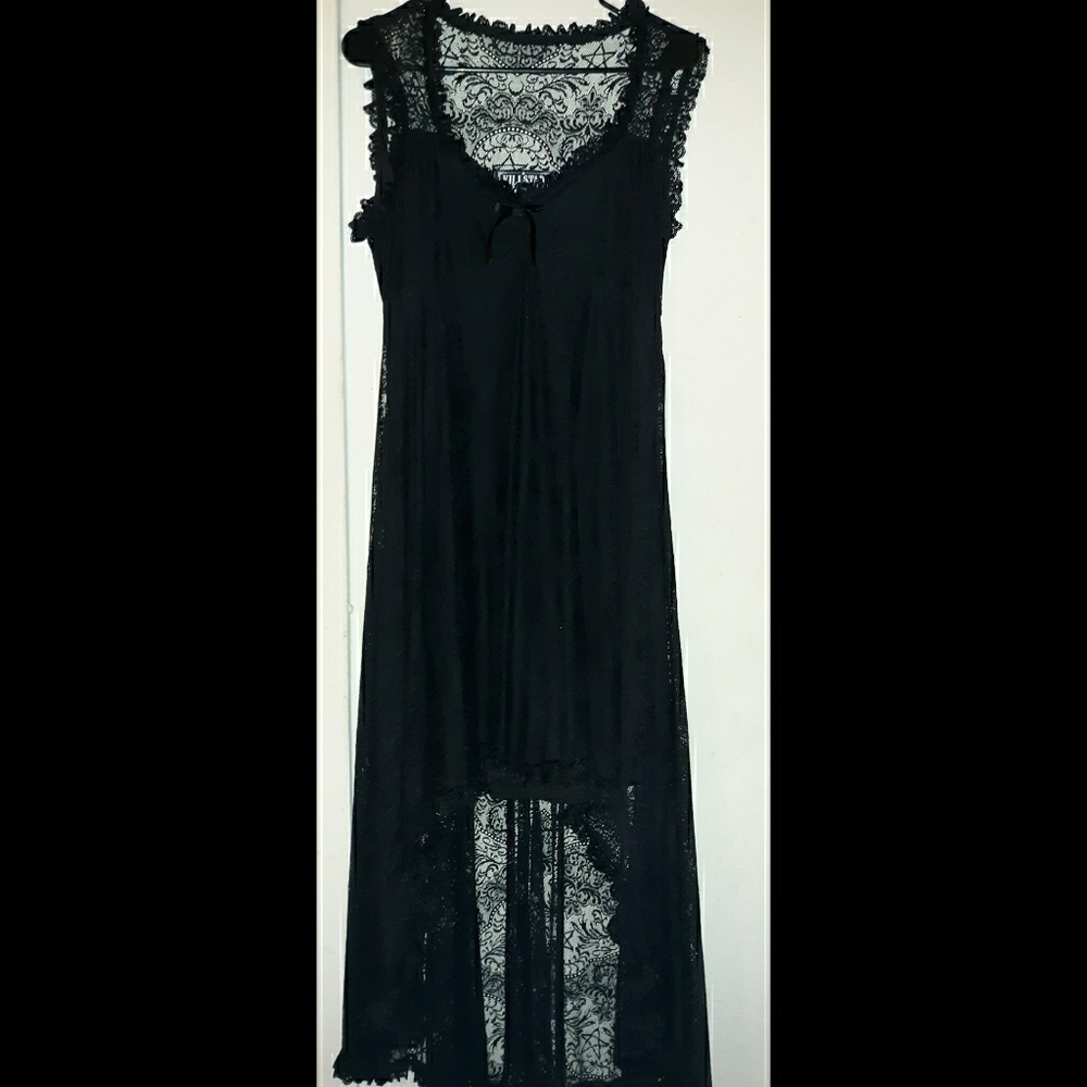 KILLSTAR Willow Lace Hi Low Maxi Dress 🕸️